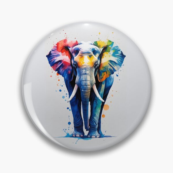 Item preview, Watercolor Elephant designed and sold by GOLDENGARDENART.