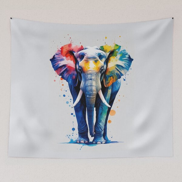 Item preview, Watercolor Elephant designed and sold by GOLDENGARDENART.