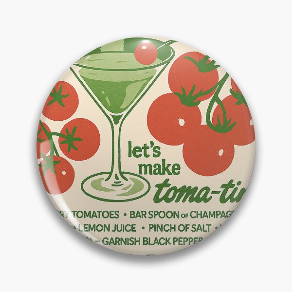 Item preview, Tomato Girl Summer Cocktail Print Gift for Trendy Foodies designed and sold by weirdfishes123.