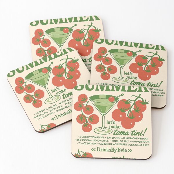 Item preview, Tomato Girl Summer Cocktail Print Gift for Trendy Foodies designed and sold by weirdfishes123.