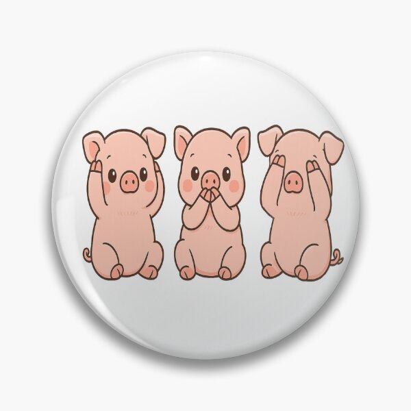 Item preview, SEE NO HEAR NO SPEAK NO EVIL THREE PIGS designed and sold by JamesDunican.