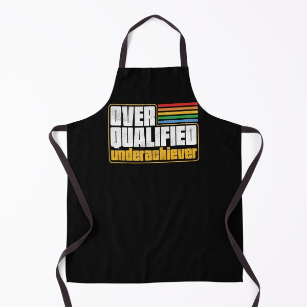 Item preview, Overqualified Underachiever - Retro Lettering Gift designed and sold by Studio Mootant.