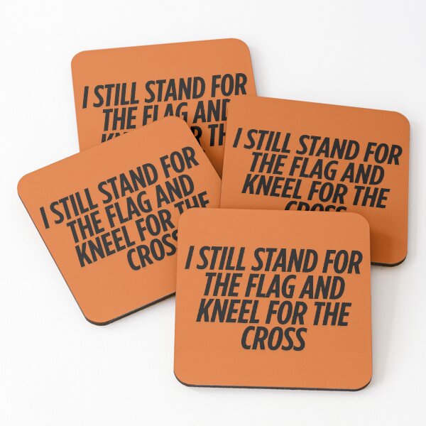 Item preview, I Still Stand for the Flag and Kneel for the Cross | Patriotic Christian Sticker for Conservatives & Veterans designed and sold by ThePatriotPatch.