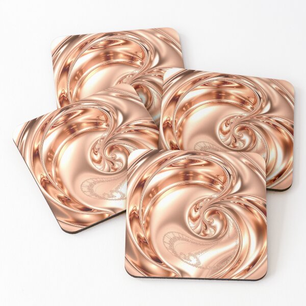Item preview, Copper Swirl Fractal Metallic Art designed and sold by Harmonic_Layers.