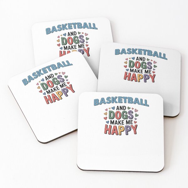 Item preview, Basketball And Dogs Make Me Happy - Funny Basketball Dogs Lover designed and sold by Oussinc.