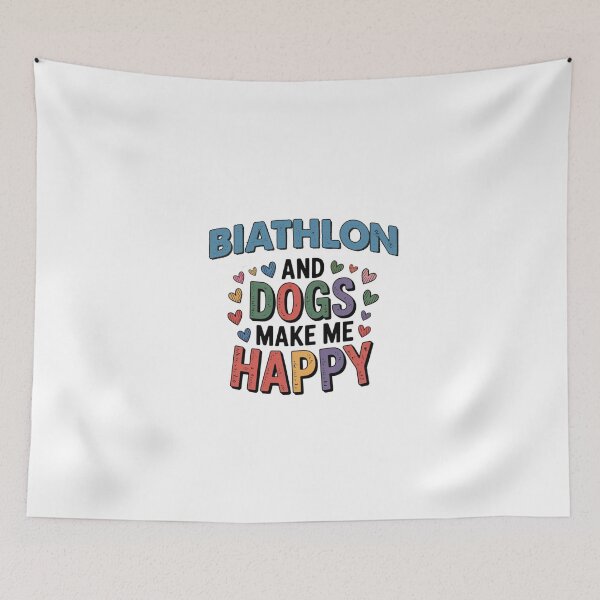 Item preview, Biathlon And Dogs Make Me Happy - Funny Biathlon Dogs Lover designed and sold by Oussinc.