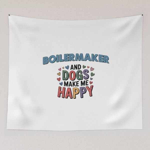 Item preview, Boilermaker And Dogs Make Me Happy - Funny Boilermaker Dogs Lover designed and sold by Oussinc.
