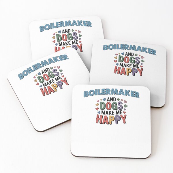 Item preview, Boilermaker And Dogs Make Me Happy - Funny Boilermaker Dogs Lover designed and sold by Oussinc.