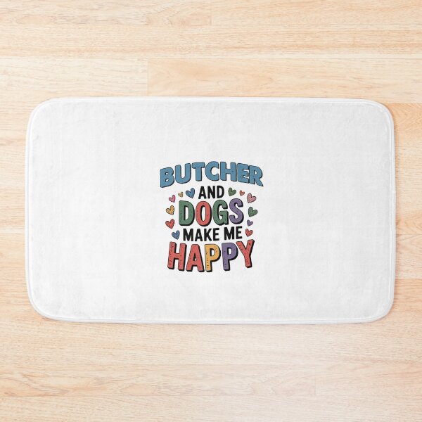 Item preview, Butcher And Dogs Make Me Happy - Funny Butcher Dogs Lover designed and sold by Oussinc.