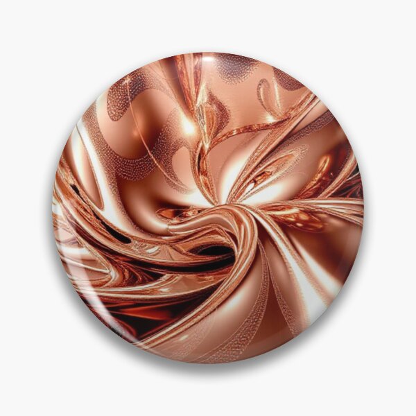 Item preview, Arte abstracto de flujo de cobre fundido designed and sold by Harmonic_Layers.
