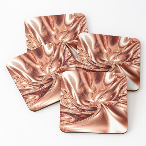 Item preview, Molten Copper Flow Abstract Art designed and sold by Harmonic_Layers.