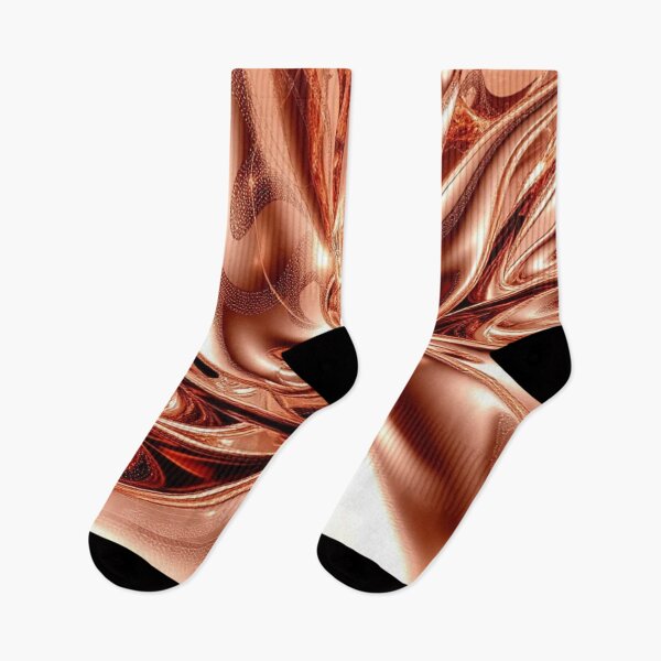 Item preview, Molten Copper Flow Abstract Art designed and sold by Harmonic_Layers.