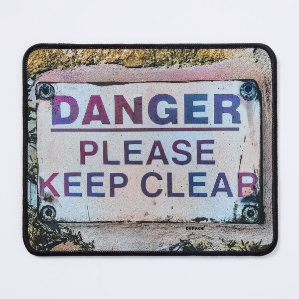 Item preview, Echoes of Caution on a Weathered Wall - dePace' designed and sold by mrpropcake.