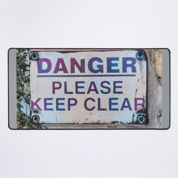 Item preview, Echoes of Caution on a Weathered Wall - dePace' designed and sold by mrpropcake.