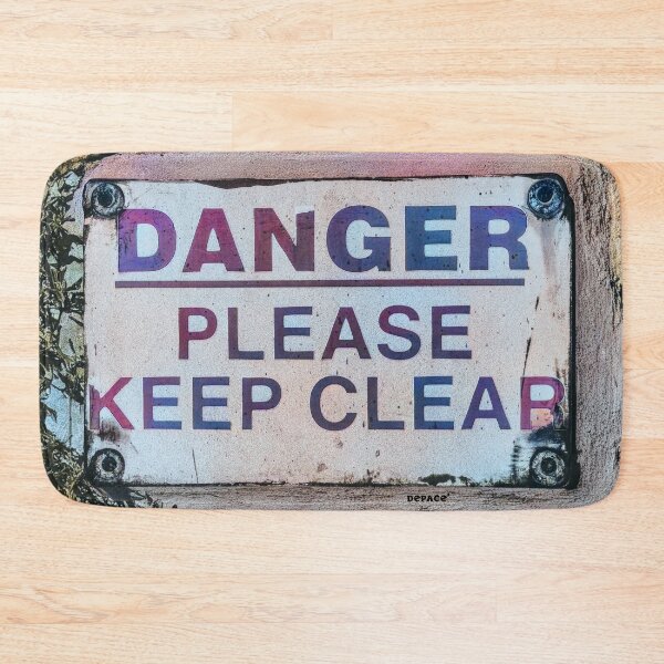 Item preview, Echoes of Caution on a Weathered Wall - dePace' designed and sold by mrpropcake.