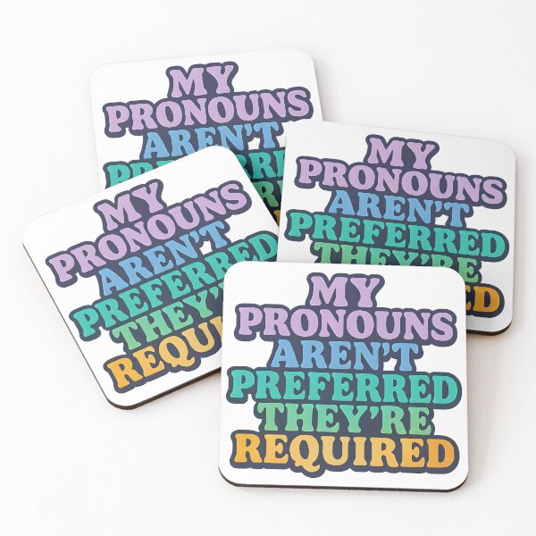 Item preview, My Pronouns Aren't Preferred They're Required – Bold Pride Art designed and sold by Haus Of Sin.