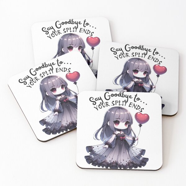 Item preview, Goodbye Split Ends Chibi Girl Gothic Stylist designed and sold by Studio SoulShine.