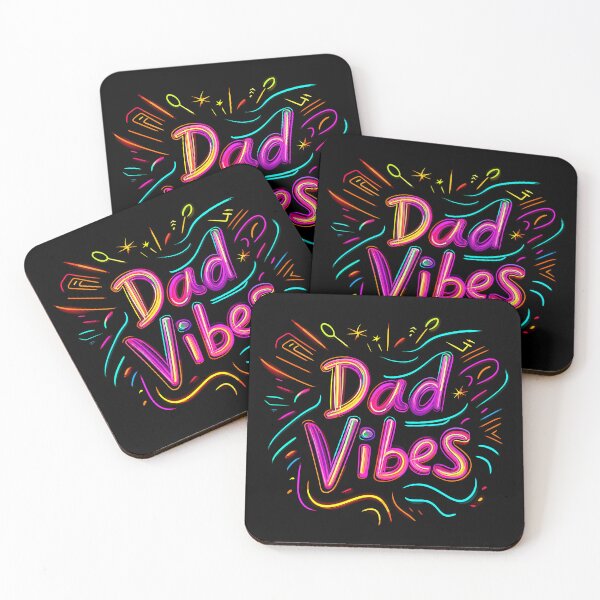 Item preview, "Dad Vibes" neon-style Father’s Day design: designed and sold by Artbyminga.