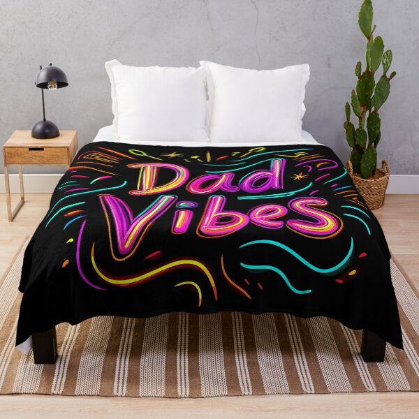Item preview, "Dad Vibes" neon-style Father’s Day design: designed and sold by Artbyminga.