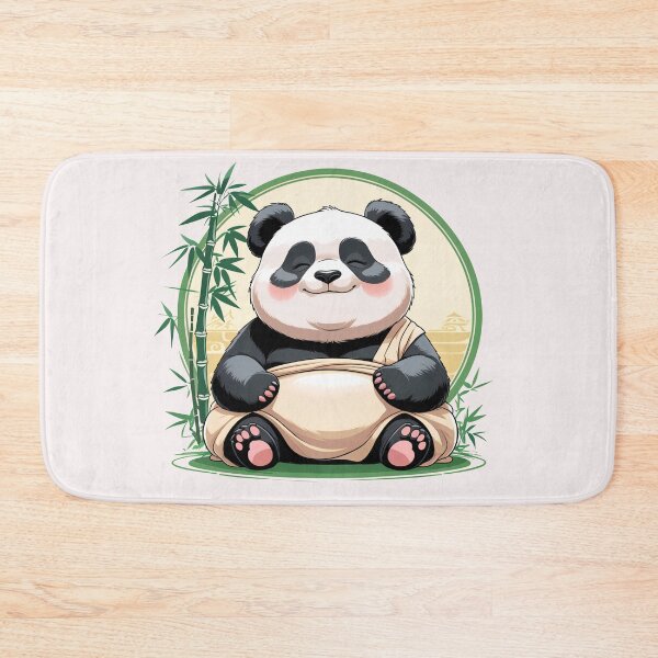 Item preview, Meditating Panda in Peaceful Forest designed and sold by ZenAnimal.