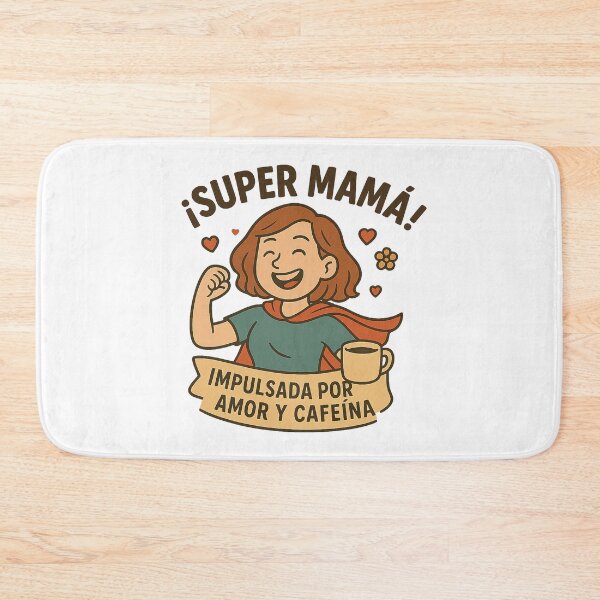 Item preview, Super Mom powered by love and caffeine.  designed and sold by Artivio2025.