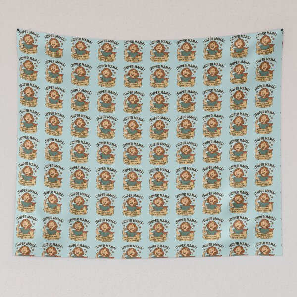 Item preview, Super Mom powered by love and caffeine.  designed and sold by Artivio2025.