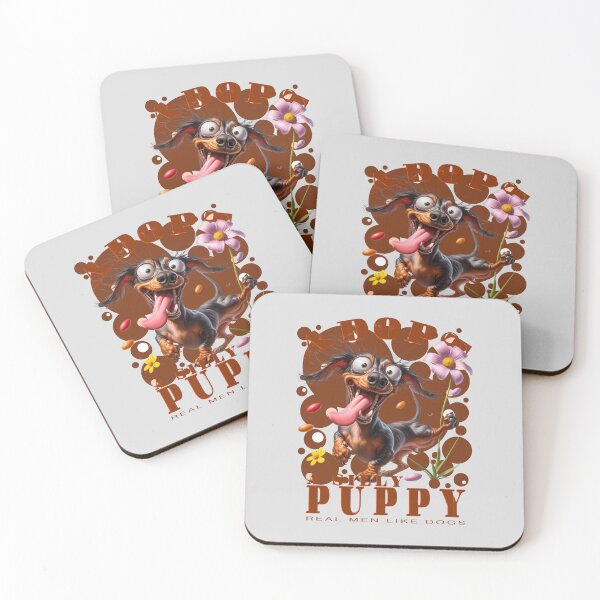 Item preview, Adopt a Silly Puppy (01)- Real Men Like Dogs designed and sold by Bearded Jester Designs.