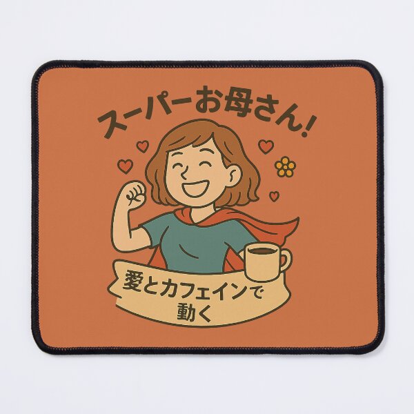 Item preview, Super Mom powered by love and caffeine. Japanese. designed and sold by Artivio2025.