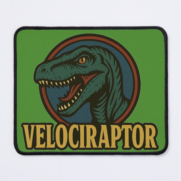 Item preview, Ferocious Retro Dino Velociraptor designed and sold by JonelleTshirts.