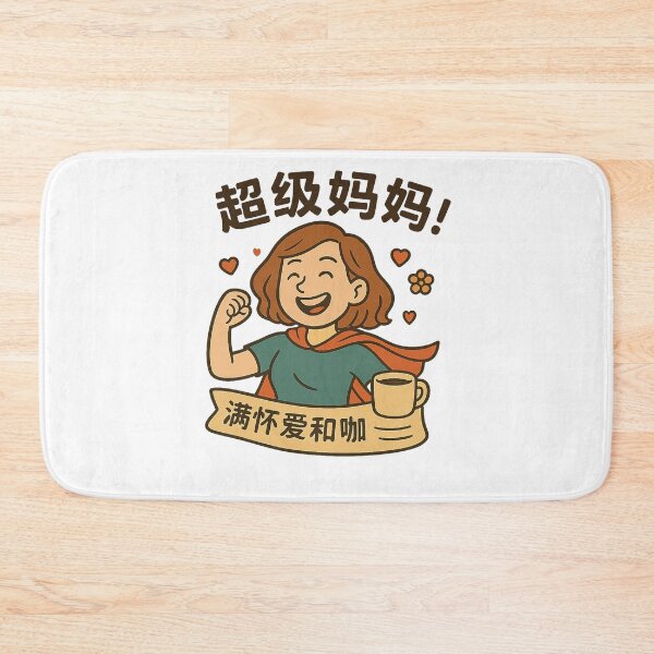 Item preview, Super Mom powered by love and caffeine.Chinese designed and sold by Artivio2025.