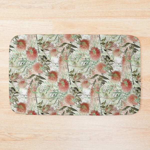Item preview, Bottlebrush Tree Pattern in Red designed and sold by Artistestella.