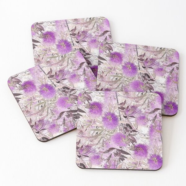 Item preview, Bottlebrush Tree Pattern in Purple designed and sold by Artistestella.