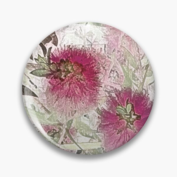 Item preview, Bottlebrush Tree Pattern in Pink designed and sold by Artistestella.