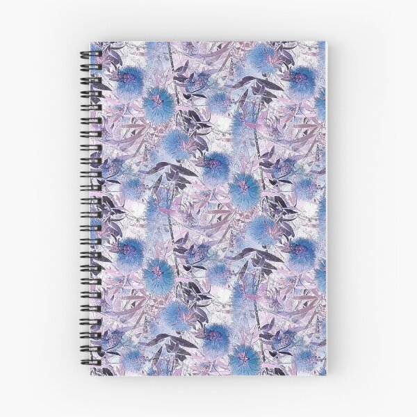 Item preview, Bottlebrush Tree Pattern in Blue designed and sold by Artistestella.