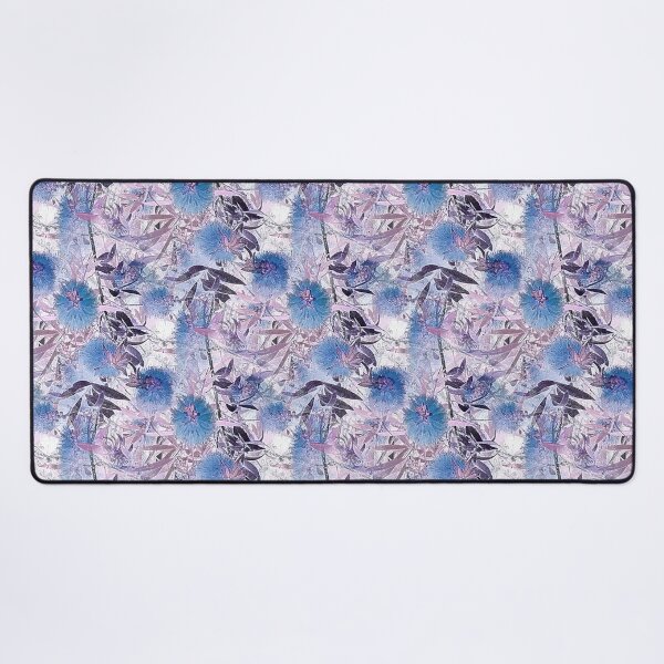 Item preview, Bottlebrush Tree Pattern in Blue designed and sold by Artistestella.