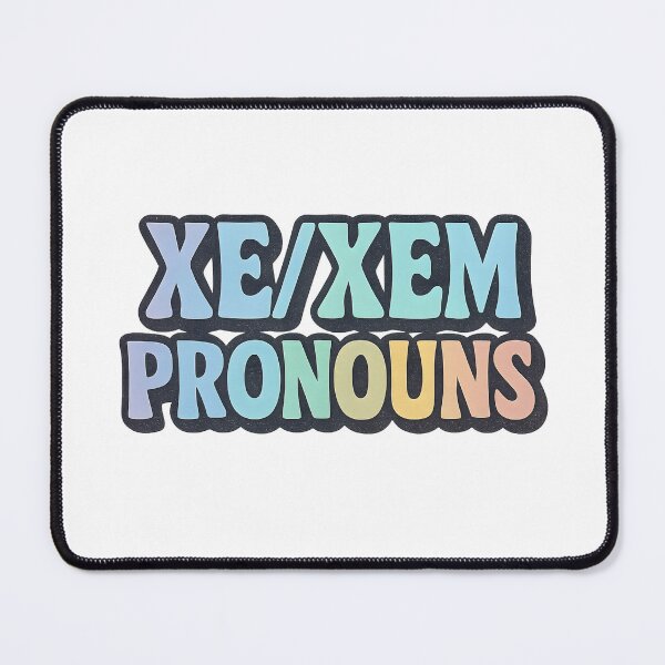 Item preview, Xe/Xem Pronouns – Pastel Pride Text designed and sold by Haus Of Sin.