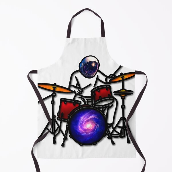 Item preview, Casual astronaut playing the drums designed and sold by gallardostudio.
