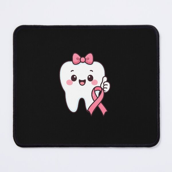 Item preview, Cute Tooth Dentist Breast Cancer Awareness Month Pink Ribbon designed and sold by facegm.