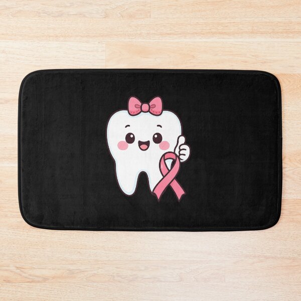Item preview, Cute Tooth Dentist Breast Cancer Awareness Month Pink Ribbon designed and sold by facegm.