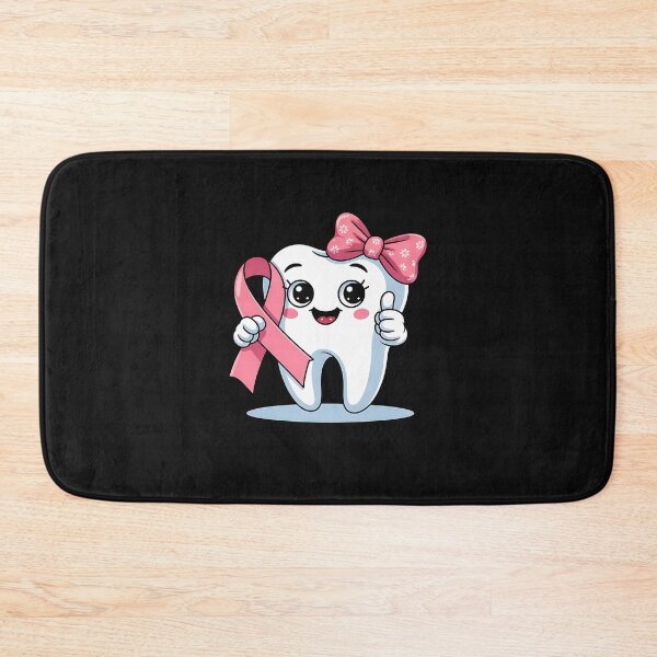Item preview, Cute Tooth Dentist Breast Cancer Awareness Month Pink Ribbon  designed and sold by facegm.