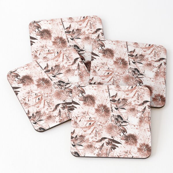 Item preview, Bottlebrush Tree Pattern in Monochromatic Brown designed and sold by Artistestella.