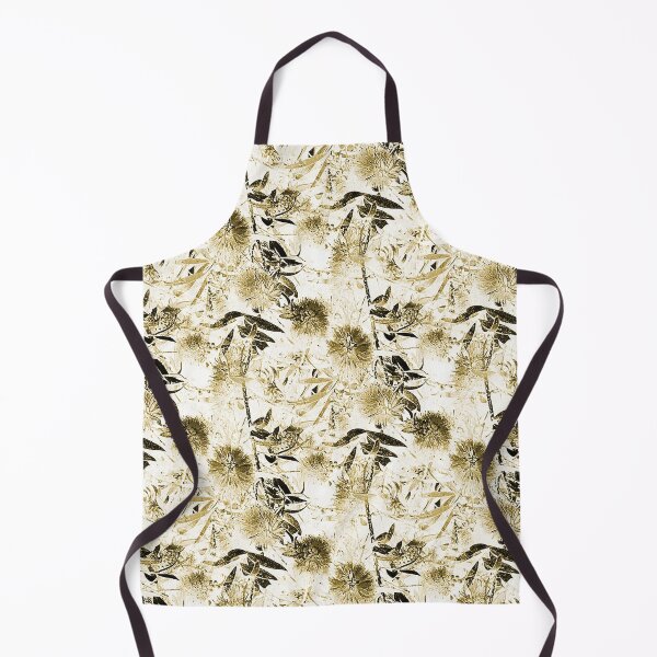 Item preview, Bottlebrush Tree Pattern in Monochromatic Yellow designed and sold by Artistestella.