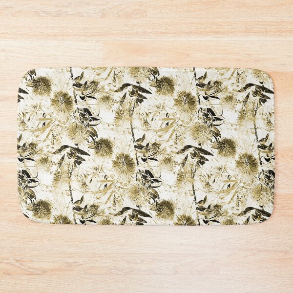 Item preview, Bottlebrush Tree Pattern in Monochromatic Yellow designed and sold by Artistestella.