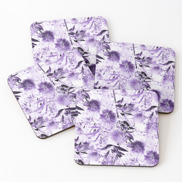 Item preview, Bottlebrush Tree Pattern in Monochromatic Purple designed and sold by Artistestella.