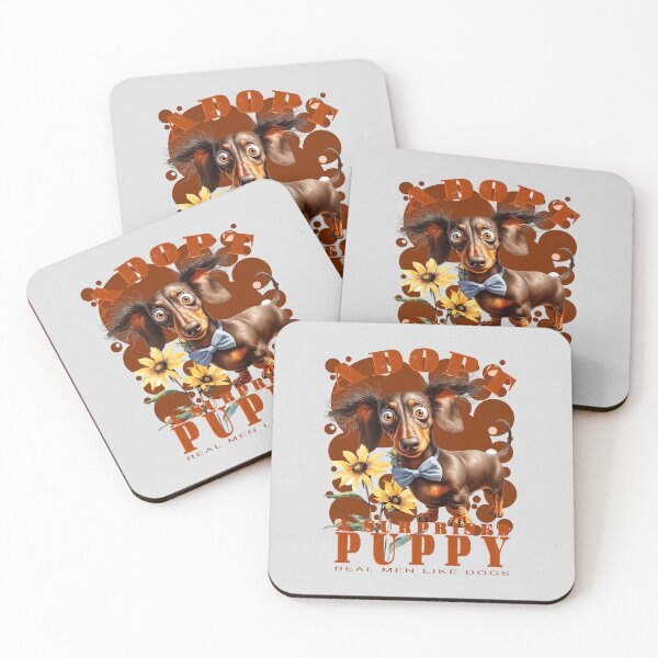 Item preview, Adopt a Surprised Puppy (01)- Real Men Like Dogs designed and sold by Bearded Jester Designs.