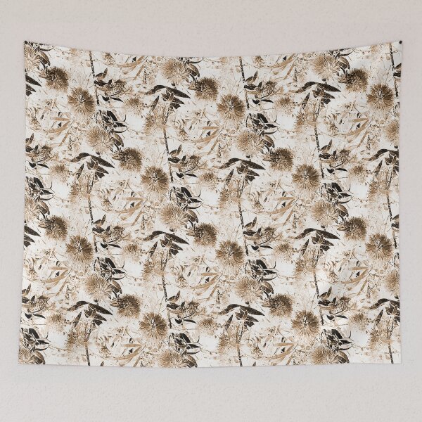 Item preview, Bottlebrush Tree Pattern in Monochromatic Beige designed and sold by Artistestella.
