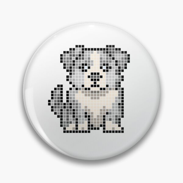 Item preview, Pixeled aussie (Blue Merle) designed and sold by Brain Fart Buffet.