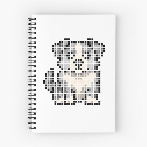 Item preview, Pixeled aussie (Blue Merle) designed and sold by Brain Fart Buffet.