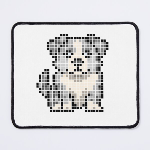 Item preview, Pixeled aussie (Blue Merle) designed and sold by Brain Fart Buffet.