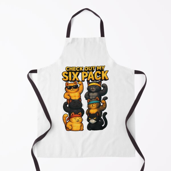 Item preview, Check Out My Six Pack Funny Cat Design designed and sold by WolfPixelRo.
